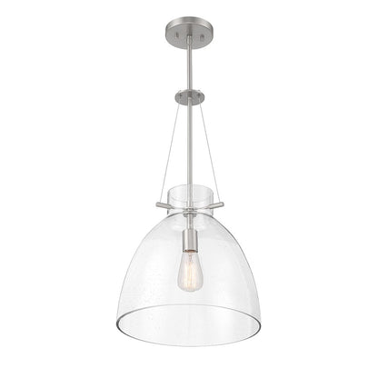 1 Light Pendant, Satin Nickel