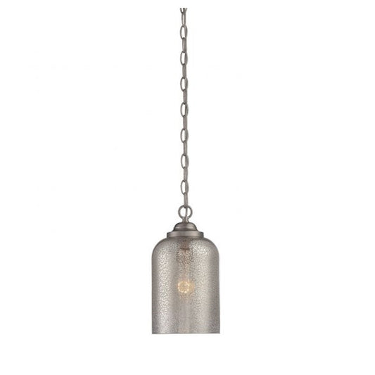 1 Light Pendant, Satin Nickel