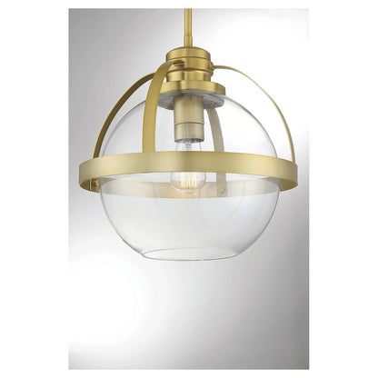 1 Light Pendant, Warm Brass