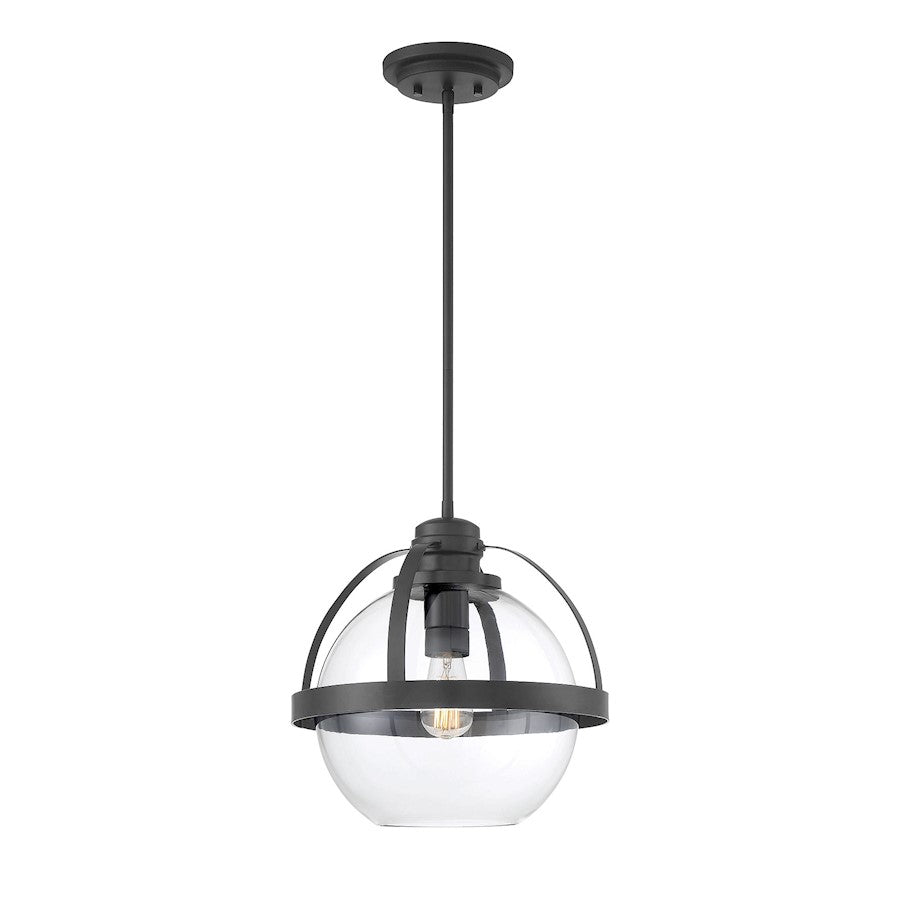 Savoy House Pendleton 1-Light Pendant, Matte Black - 7-7201-1-89