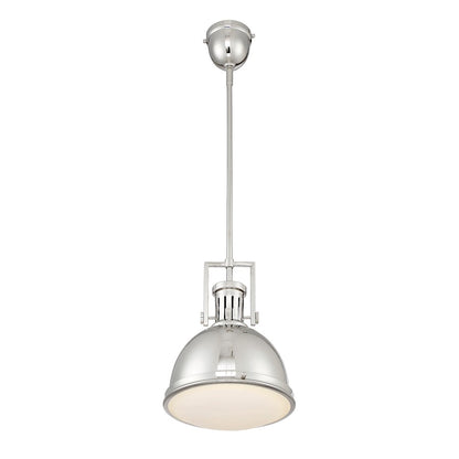 1 Light Pendant, Polished Nickel