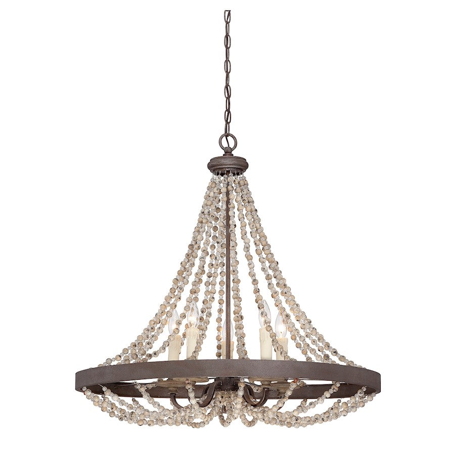 Mallory Mini Chandelier in Fossil Stone