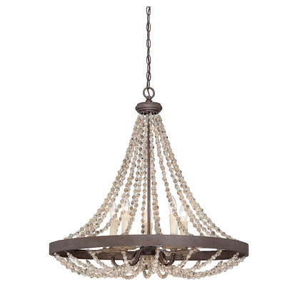 Mallory Mini Chandelier in Fossil Stone