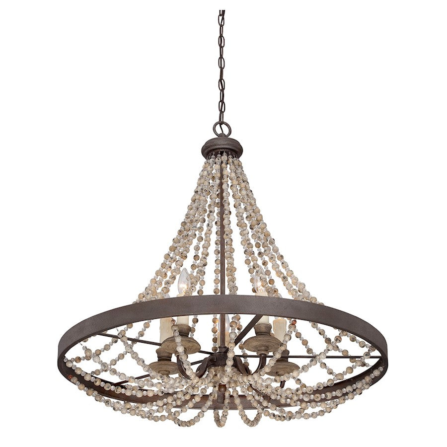 Mallory Mini Chandelier in Fossil Stone