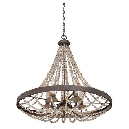 Mallory Mini Chandelier in Fossil Stone