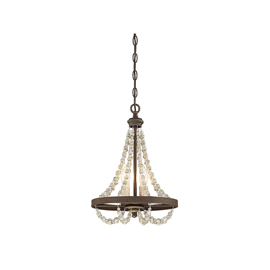 Mallory Mini Chandelier in Fossil Stone