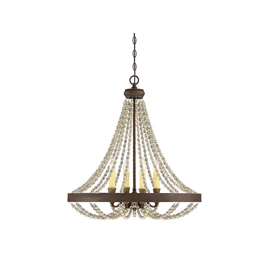 Mallory Mini Chandelier in Fossil Stone