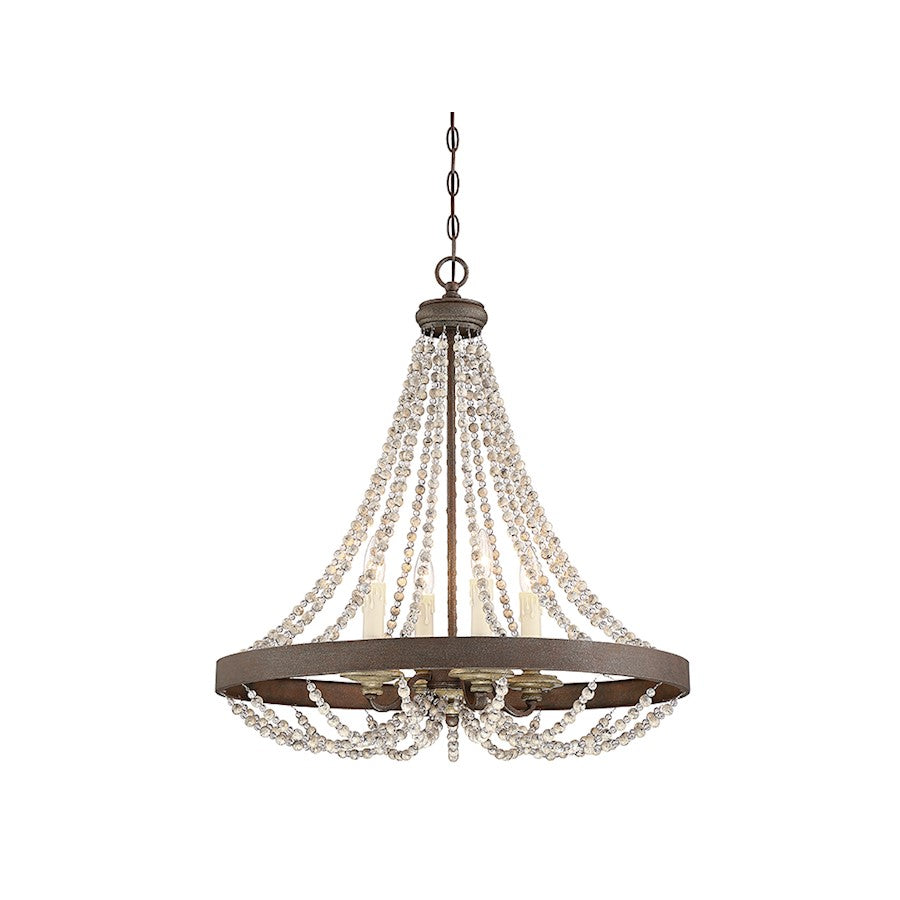 Mallory Mini Chandelier in Fossil Stone