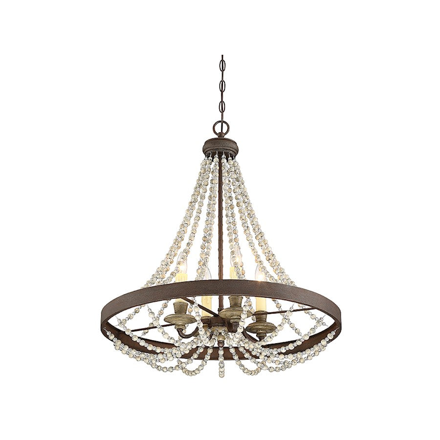 Mallory Mini Chandelier in Fossil Stone
