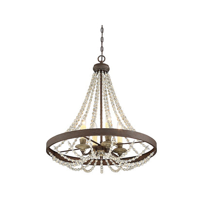 Mallory Mini Chandelier in Fossil Stone