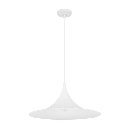 1 Light Pendant, Bisque White