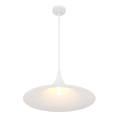 1 Light Pendant, Bisque White