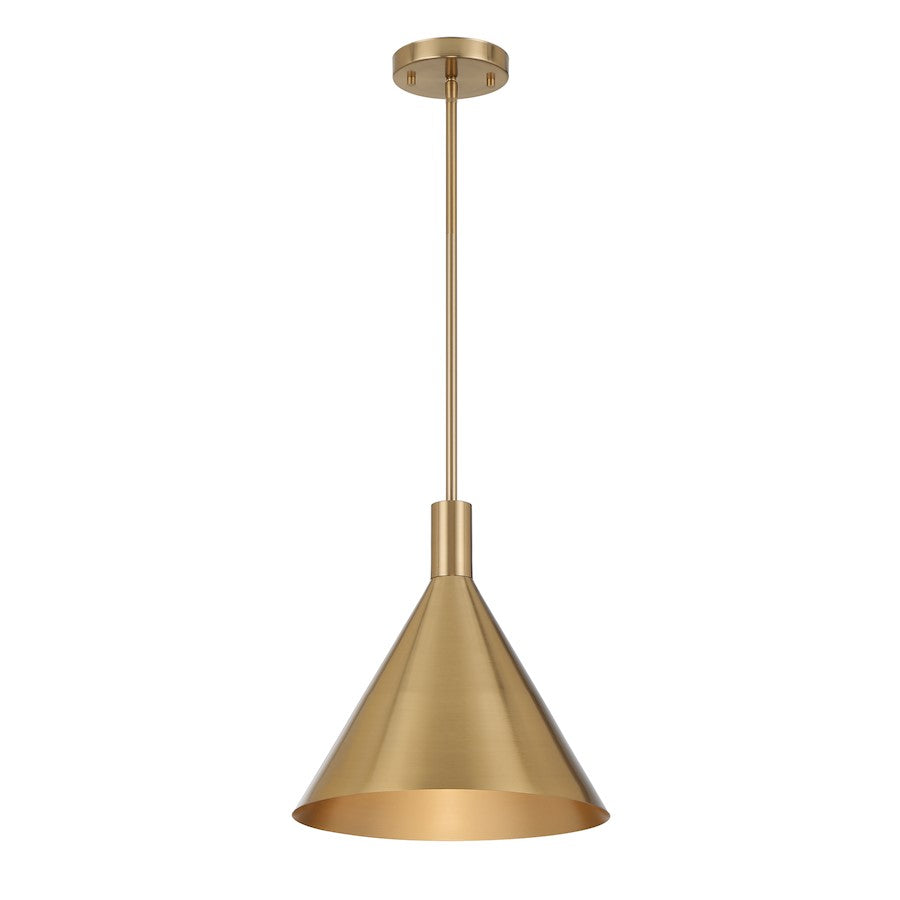 1 Light Pendant, Noble Brass