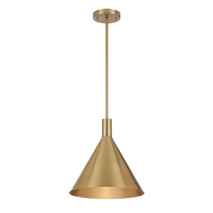 1 Light Pendant, Noble Brass