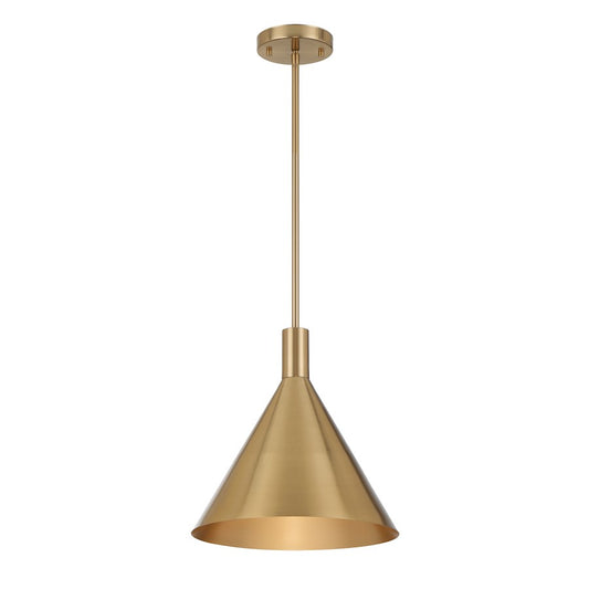 1 Light Pendant, Noble Brass