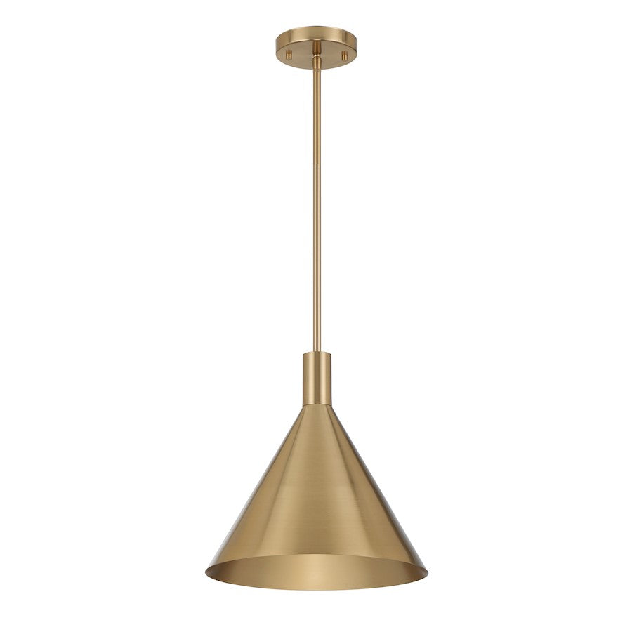 1 Light Pendant, Noble Brass