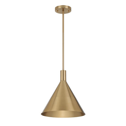 1 Light Pendant, Noble Brass