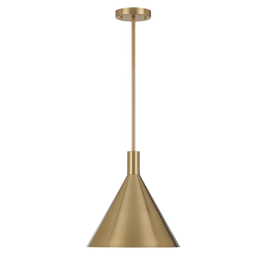 1 Light Pendant, Noble Brass