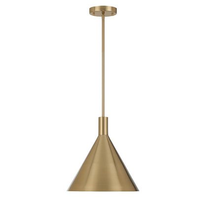 1 Light Pendant, Noble Brass