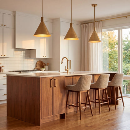 1 Light Pendant, Noble Brass