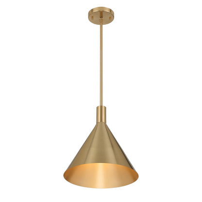 1 Light Pendant, Noble Brass