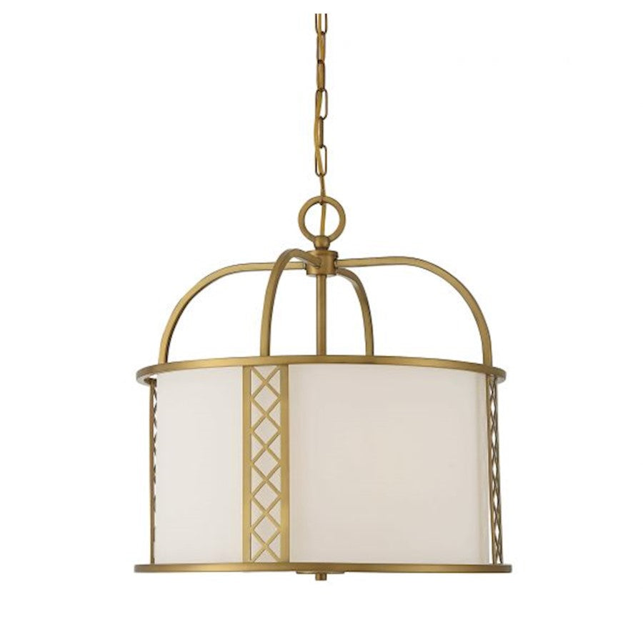 Savoy House Rockford 3-Light Pendant, Warm Brass - 7-8202-3-322