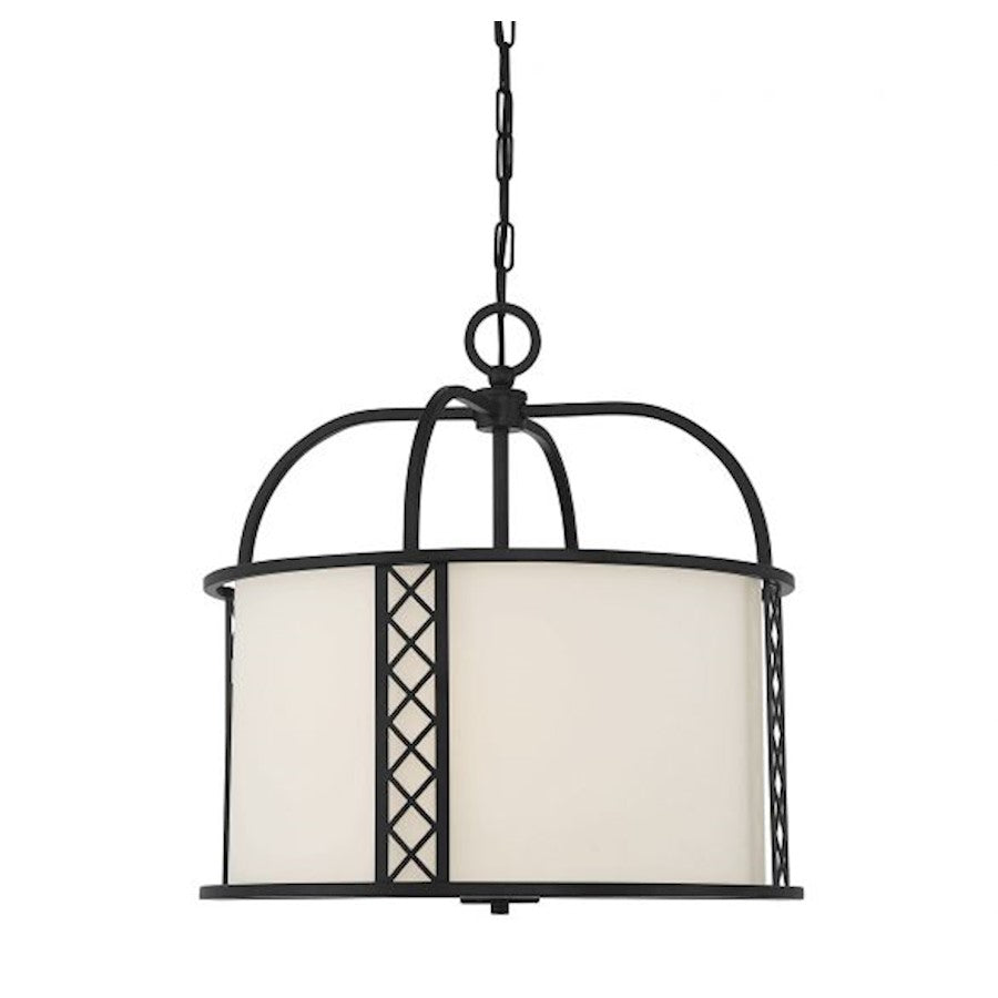 Savoy House Rockford 3-Light Pendant, Matte Black - 7-8202-3-89