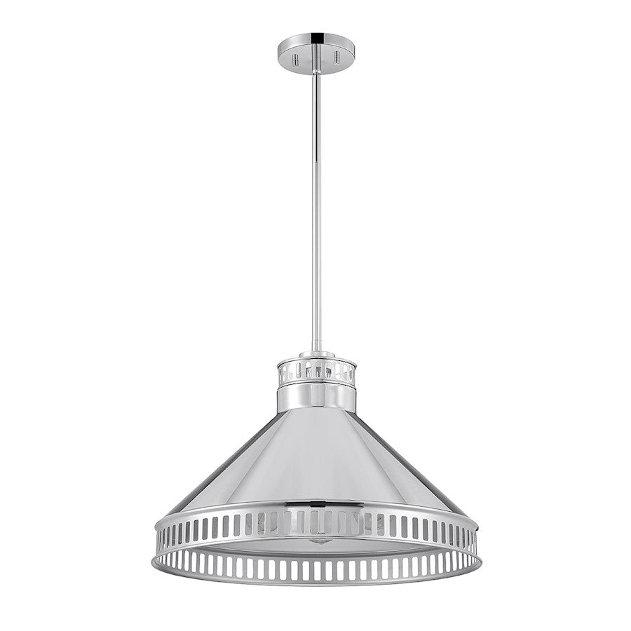 3 Light Pendant, Polished Nickel