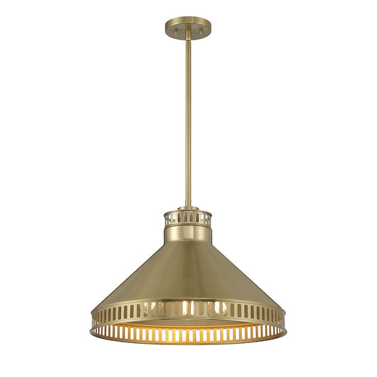 Savoy House Seagram 3-Light Pendant, Warm Brass - 7-8801-3-322