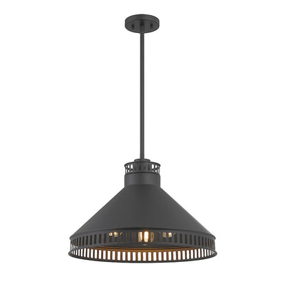 3 Light Pendant, Matte Black