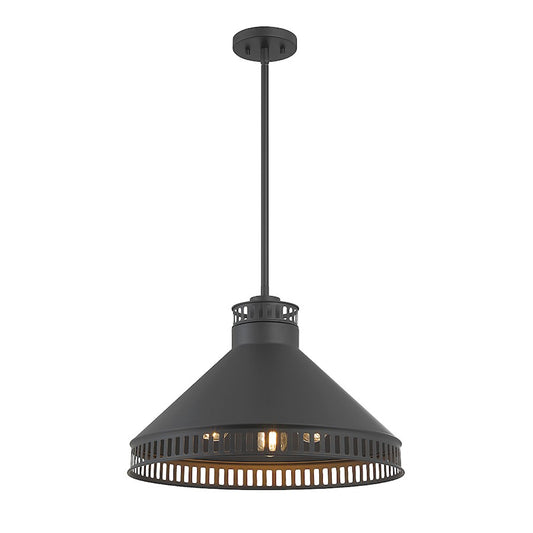 3 Light Pendant, Matte Black