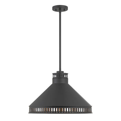 3 Light Pendant, Matte Black