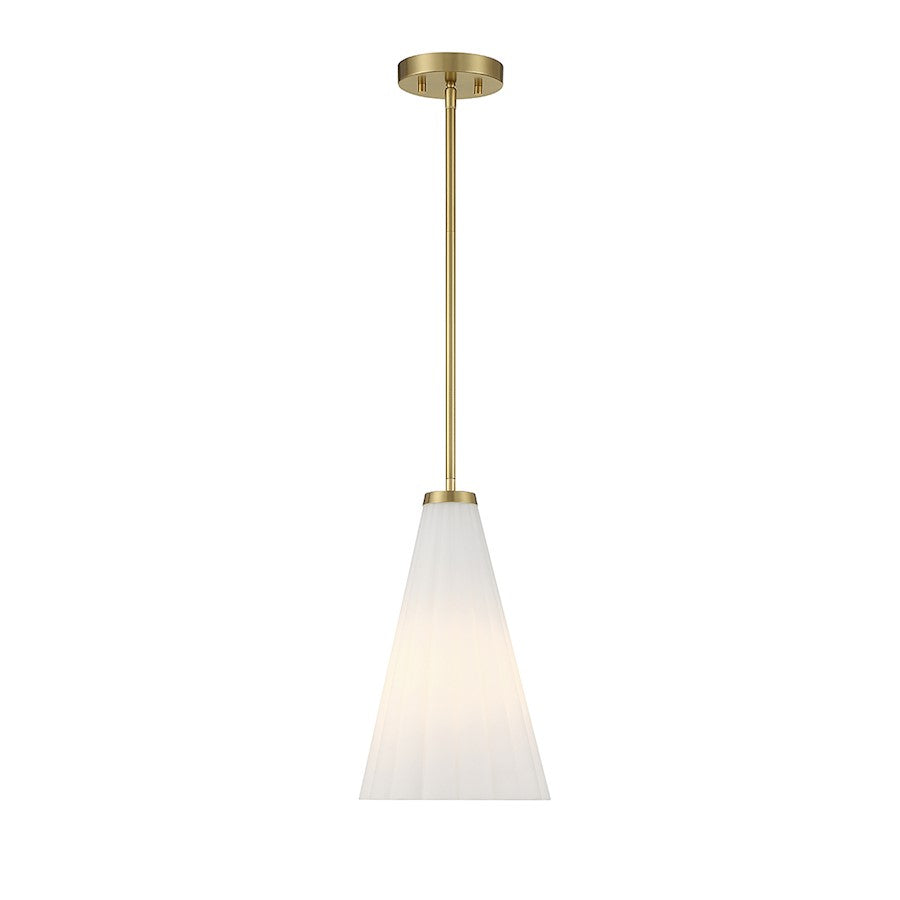 1 Light Pendant, Warm Brass