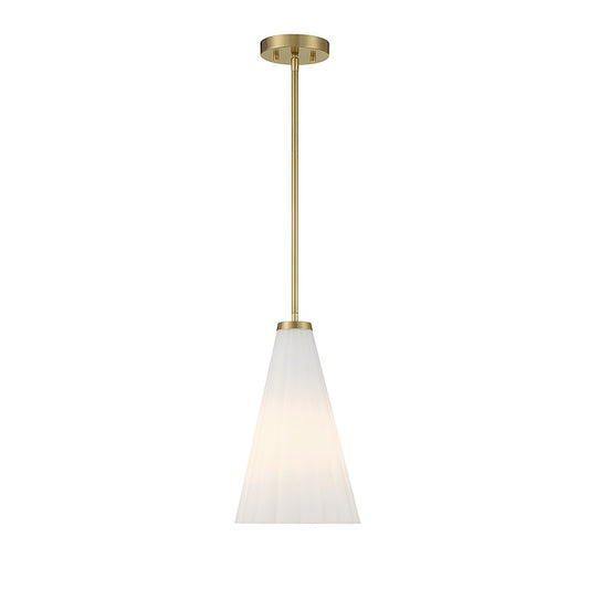 1 Light Pendant, Warm Brass