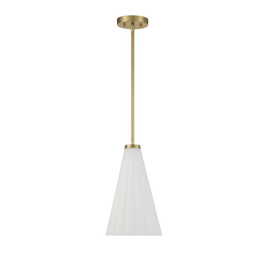 1 Light Pendant, Warm Brass