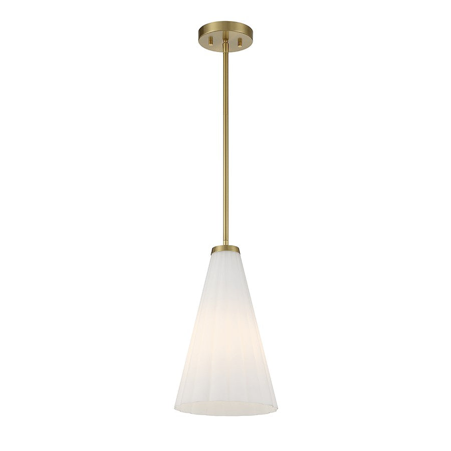 1 Light Pendant, Warm Brass