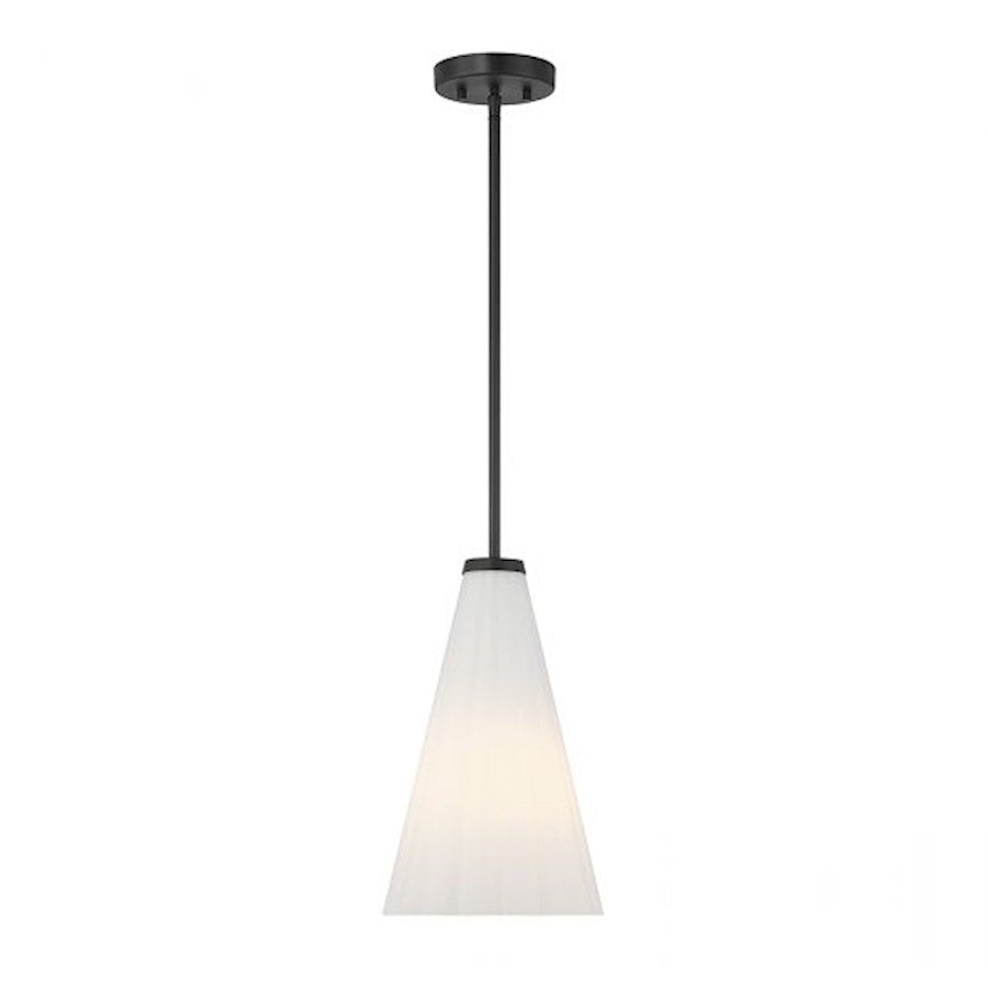 Savoy House Bristol 1-Light Pendant, Matte Black - 7-8840-1-89