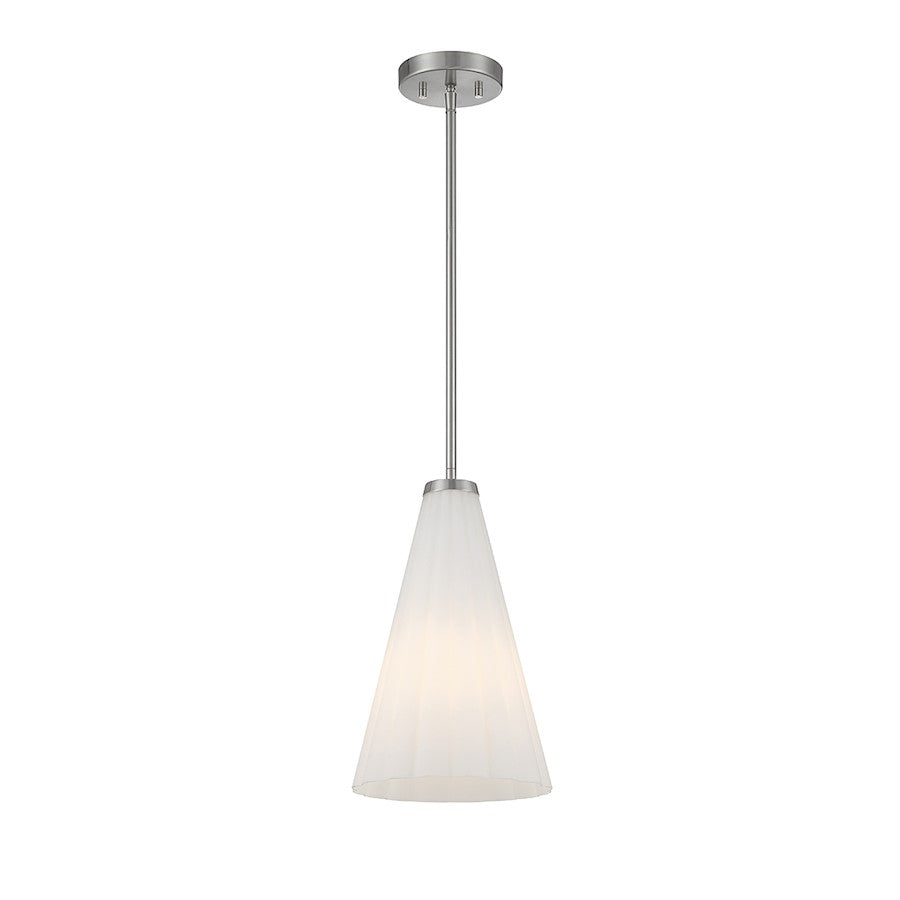 1 Light Pendant, Satin Nickel