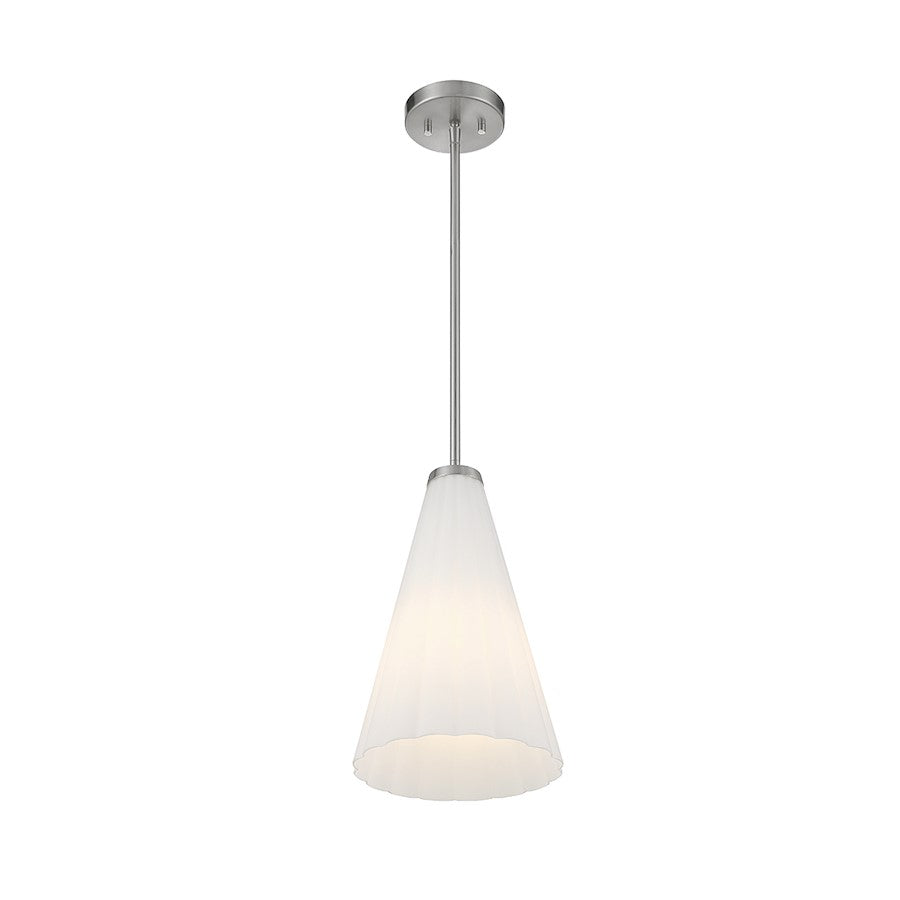 1 Light Pendant, Satin Nickel