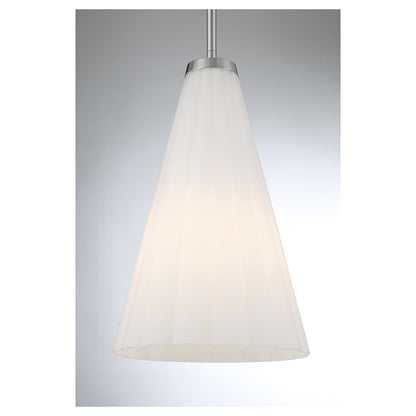 1 Light Pendant, Satin Nickel