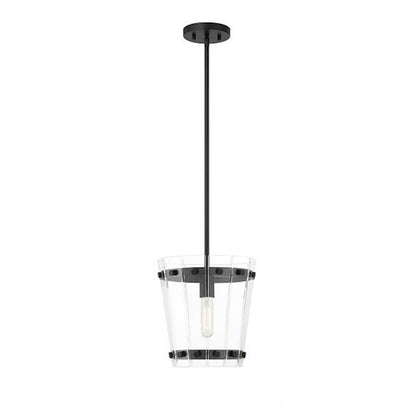 Savoy House Ventari 1-Light Pendant, Matte Black - 7-8855-1-89