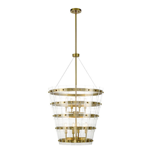 Savoy House Ventari 8-Light Pendant, Warm Brass - 7-8859-8-322