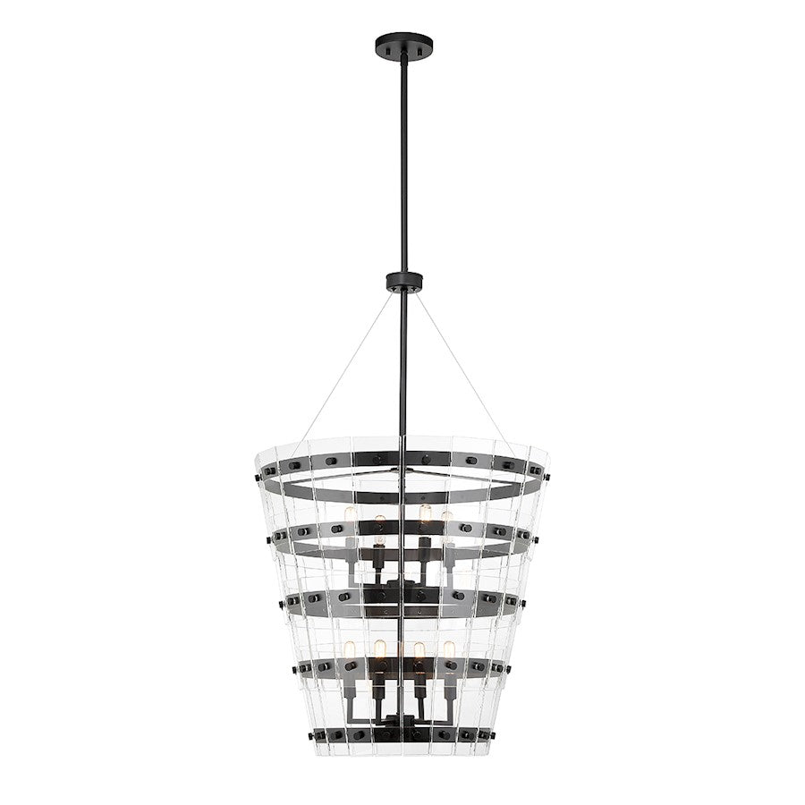 1 Light Pendant, Matte Black
