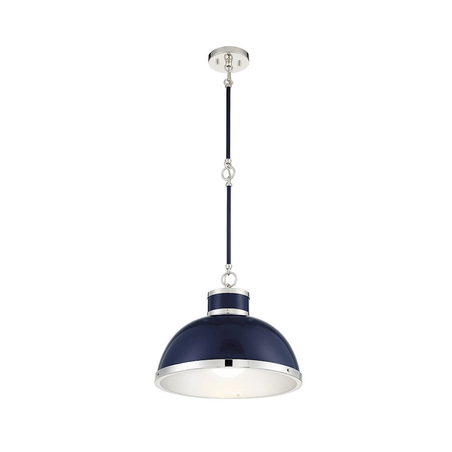 1 Light Pendant, Navy