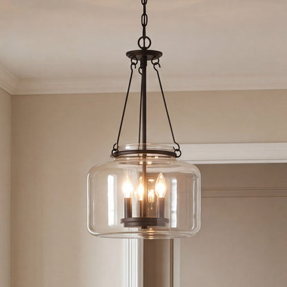 3 Light Pendant, Matte Black