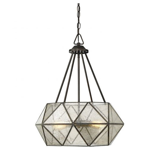 Savoy House Tartan 4-Light Pendant, Oiled Burnished Bronze - 7-9008-4-28