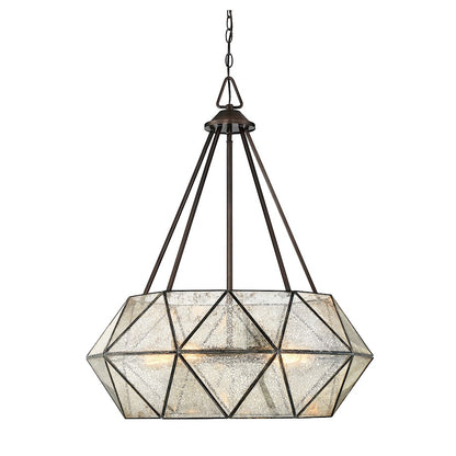 4 Light Pendant, Oiled Burnished Bronze