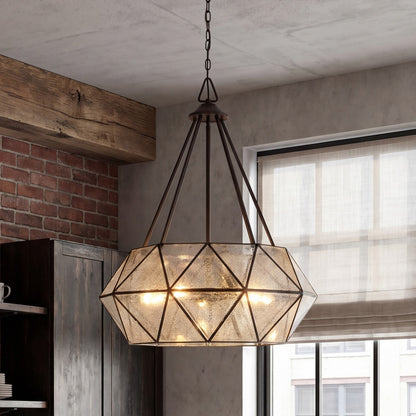 4 Light Pendant, Oiled Burnished Bronze