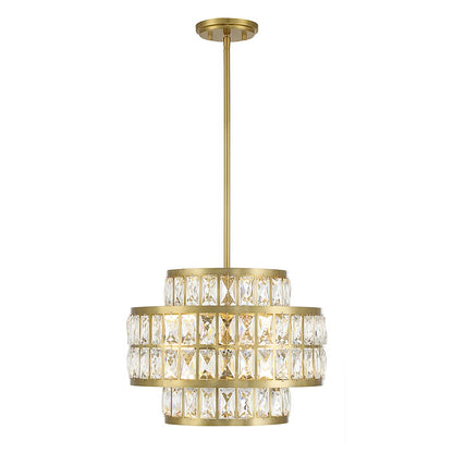 Savoy House Renzo 3-Light Pendant, Warm Brass - 7-9044-3-322