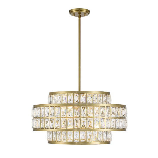 Savoy House Renzo 4-Light Pendant, Warm Brass - 7-9046-4-322